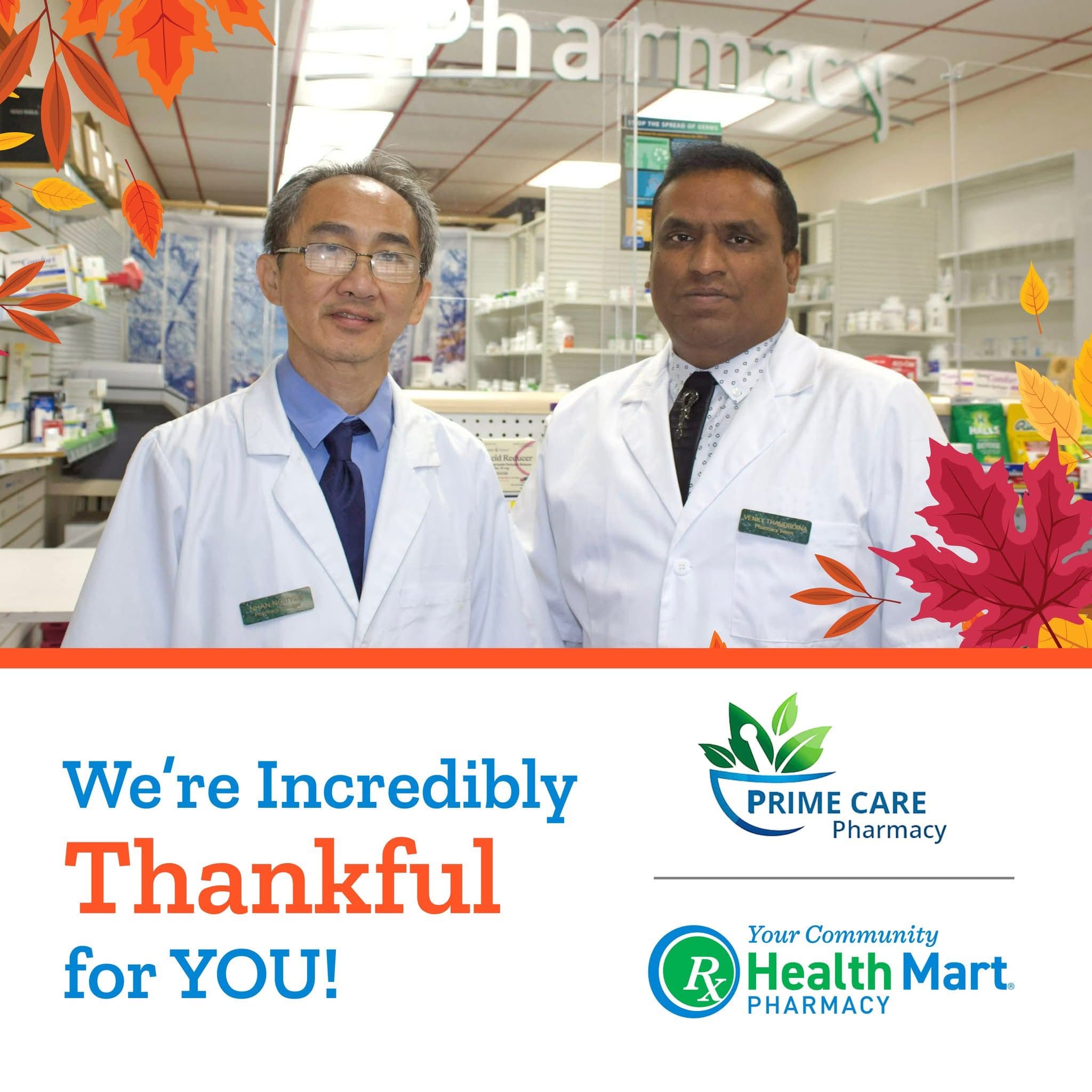 PrimeCare Pharmacy Team - Thank You